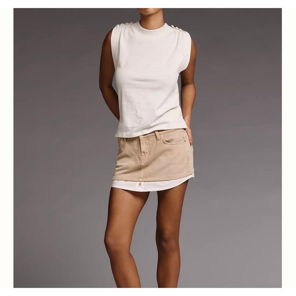 New Nation Los Angeles Anthropologie Mikka tee  sz S - Picture 2 of 7